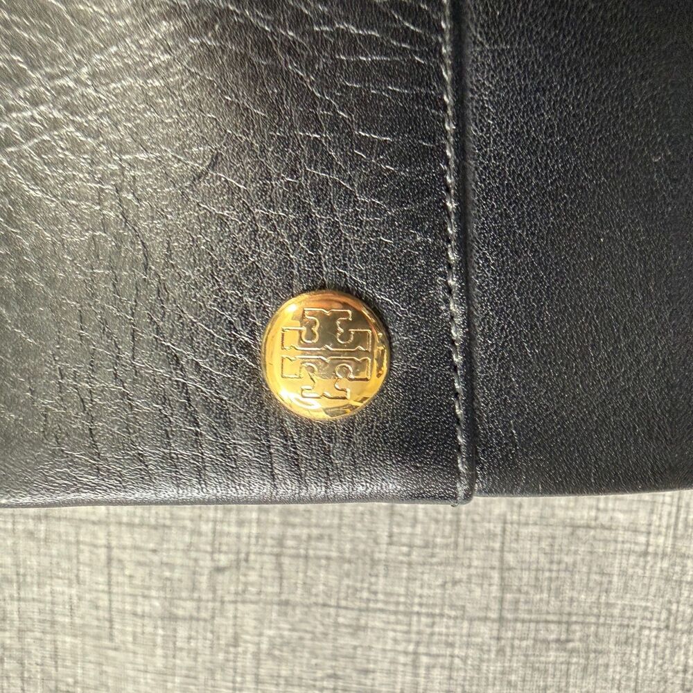 Tory Burch 'Penelope' Pointy Toe Bootie Womens Size 7M Black Leather - Picture 10 of 11